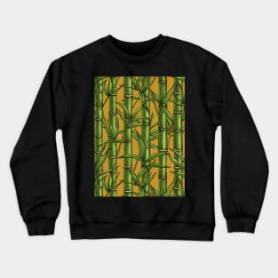 Bamboo forest on mustard Crewneck Sweatshirt